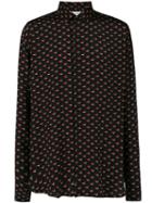 Saint Laurent - No Smoking Print Shirt - Men - Silk - 39, Black, Silk
