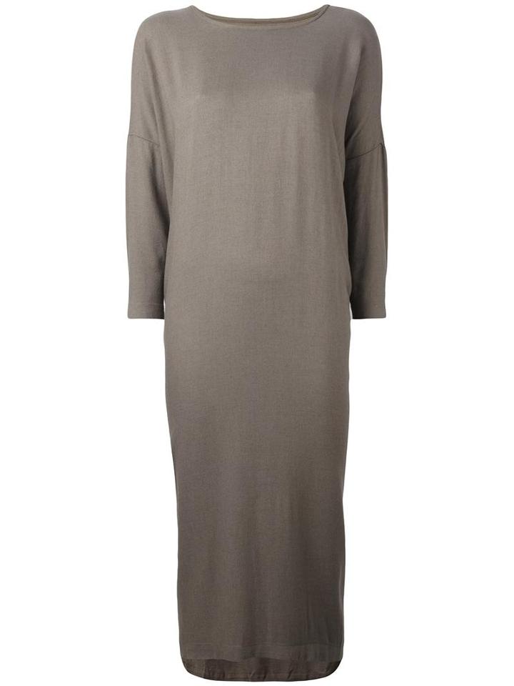Black Crane 'cocoon' Dress, Women's, Size: Large, Brown, Rayon/wool