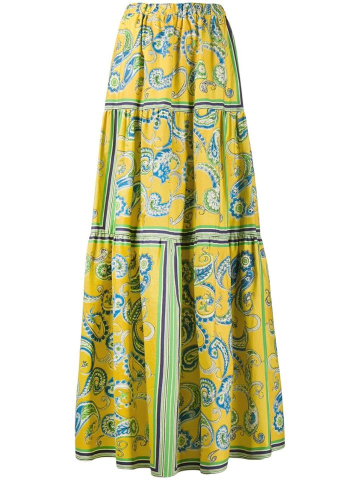 Philosophy Di Lorenzo Serafini Paisley-print Maxi Skirt - Yellow