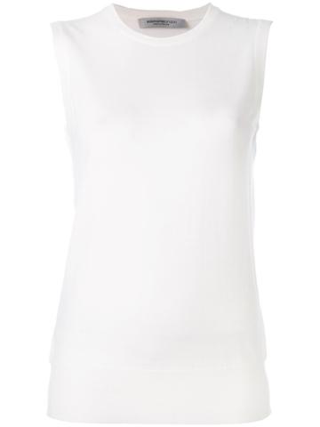 Edamame London - Twinset Knitted Tank - Women - Virgin Wool - 3, White, Virgin Wool