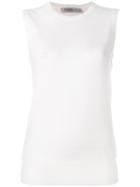 Edamame London - Twinset Knitted Tank - Women - Virgin Wool - 3, White, Virgin Wool