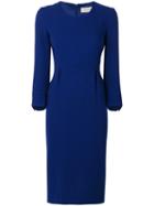 Goat - Electra Dress - Women - Polyester/acetate/wool - 14, Blue, Polyester/acetate/wool