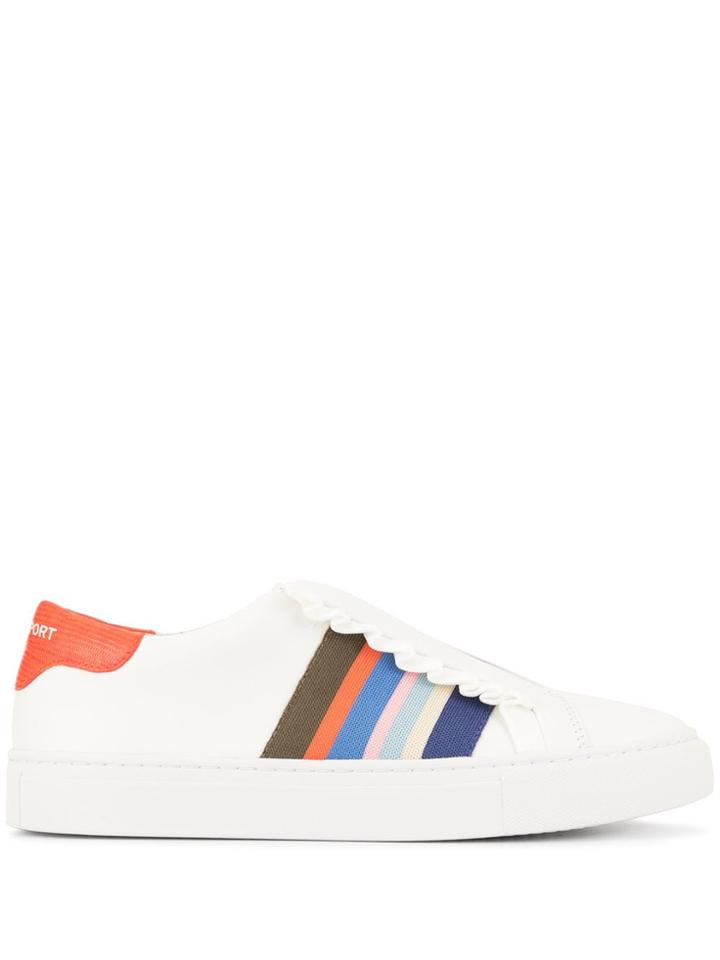 Tory Burch Slip-on Ruffle Sneakers - White