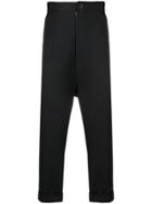Alchemy Drop-crotch Tailored Trousers - Black