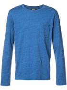 A.p.c. Longsleeved T-shirt, Size: Large, Blue, Cotton