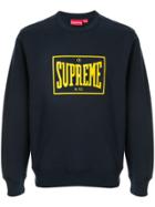 Supreme Warm Up Crewneck Ss19 Sweatshirt - Blue