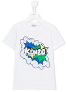 Kenzo Kids Logo Print T-shirt, Girl's, Size: 8 Yrs, White