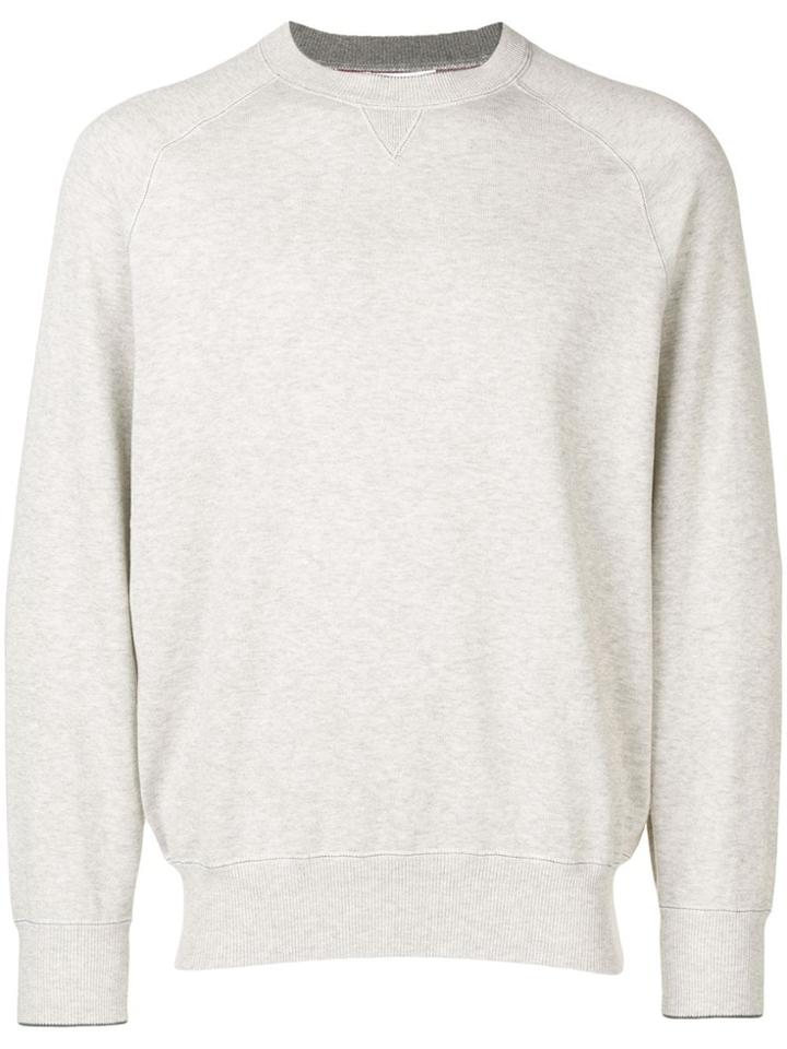Brunello Cucinelli Cotton Sweatshirt - Grey