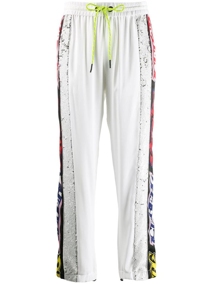 Iceberg Logo Tape Track Pants - White