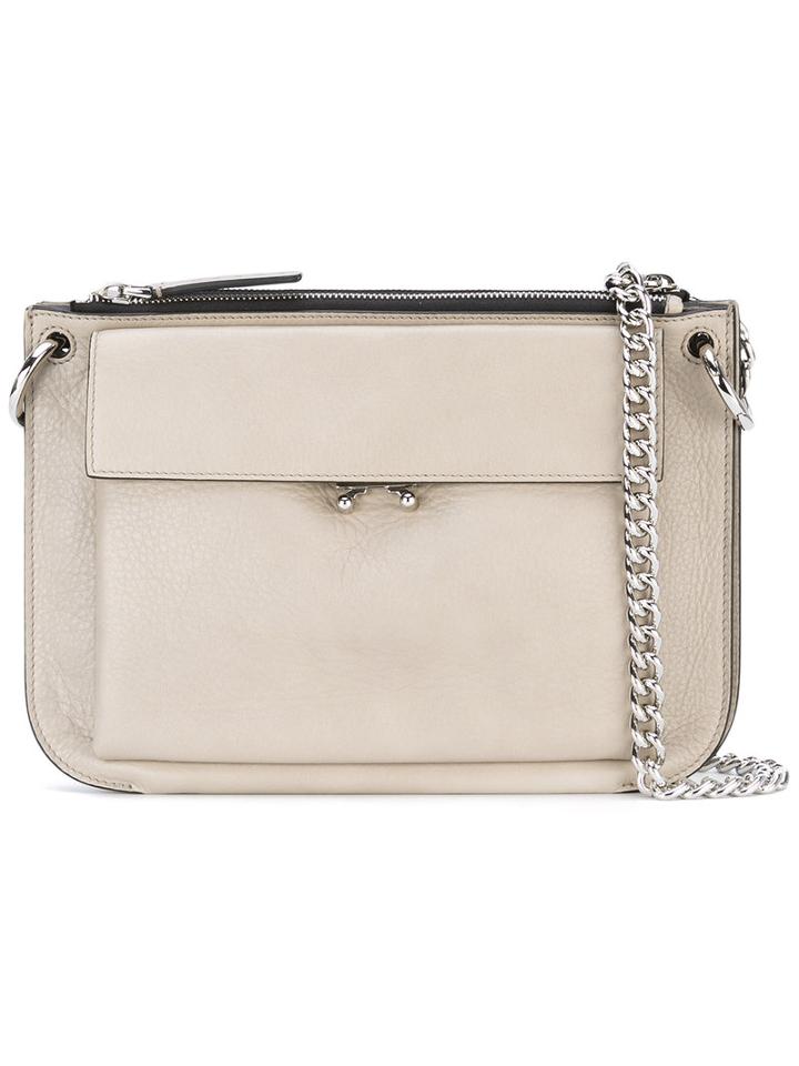 Marni - Pocket Crossbody Bag - Women - Calf Leather - One Size, Women's, Nude/neutrals, Calf Leather