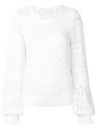 See By Chloé Balloon Sleeve Jumper - White