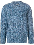 Bottega Veneta Textured Knit Sweater - Blue