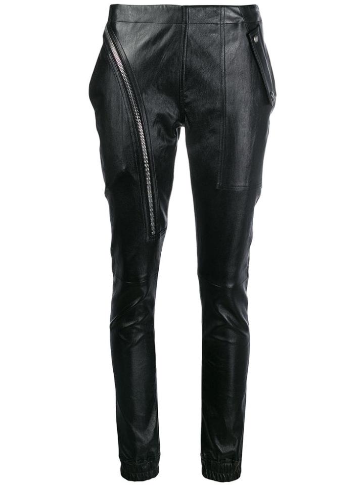 Rick Owens Zip Detail Trousers - Black