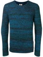 Santoni Chunky Knit Crewneck Sweater - Blue
