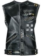 Heikki Salonen Riveted And Printed Vest - Black