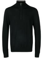 Paul Smith Black Label Half Zip Mock Turtleneck Jumper