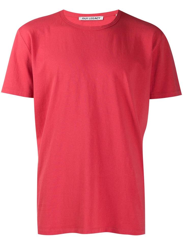 Our Legacy Short-sleeve Fitted T-shirt - Red