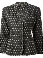 Jean Paul Gaultier Vintage Skull Print Jacket, Women's, Size: 38, Black