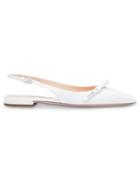 Prada Slingback Ballerina Shoes - White