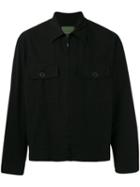 Amen Zip Shirt Jacket, Men's, Size: 48, Black, Cotton