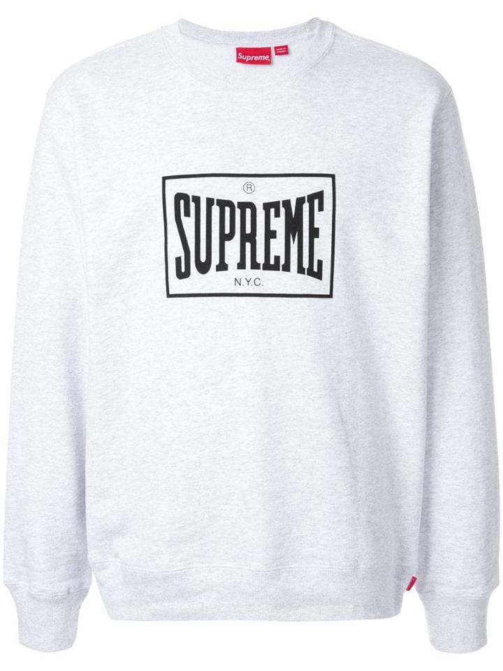 Supreme Warm Up Crewneck Sweatshirt - Grey