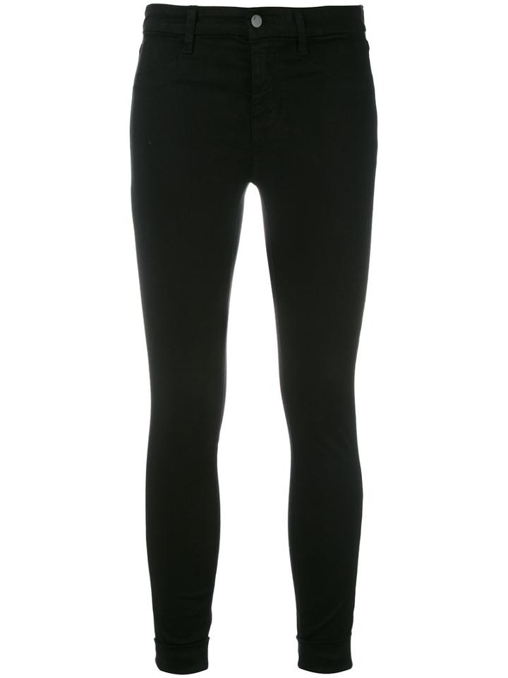 J Brand - Cropped Skinny Jeans - Women - Cotton/spandex/elastane/lyocell - 27, Women's, Black, Cotton/spandex/elastane/lyocell