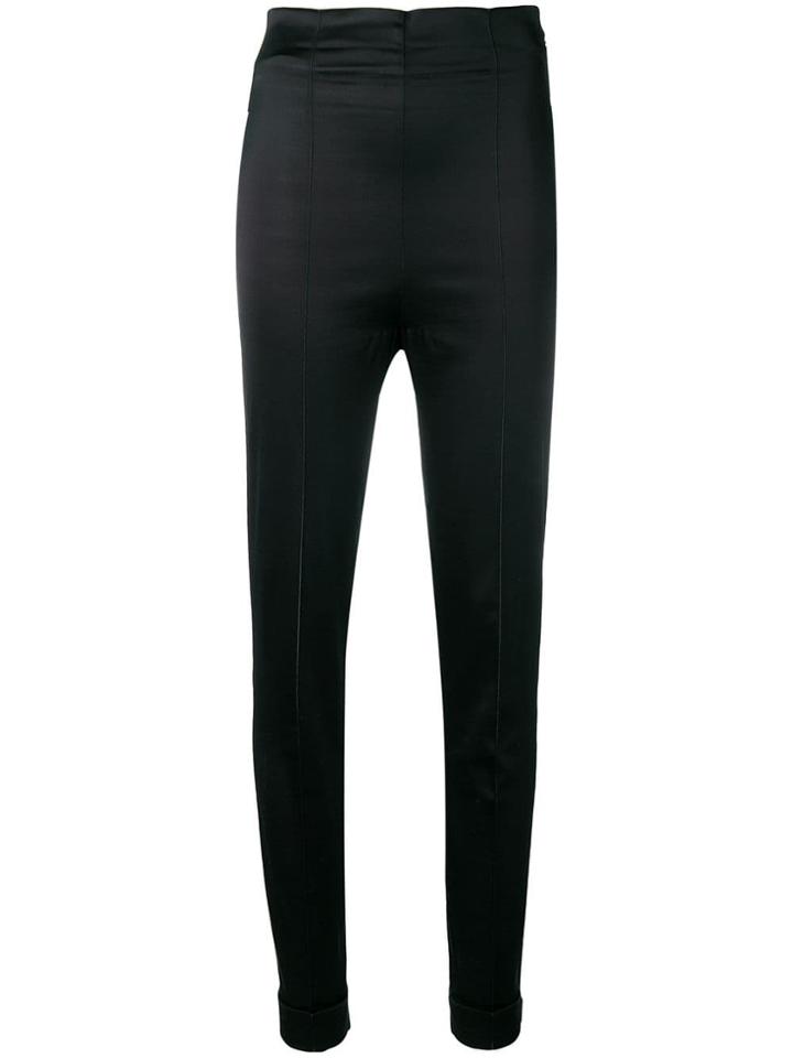 Romeo Gigli Vintage 1990's High Rise Skinny Trousers - Black