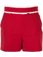 Red Valentino Frill Trim Shorts