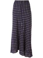 Alberto Biani Printed Maxi Skirt, Women's, Size: 42, Blue, Silk
