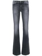 7 For All Mankind Stonewashed Bootcut Jeans - Grey