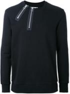 Matthew Miller Crew Neck Sweatshirt, Men's, Size: Large, Black, Cotton
