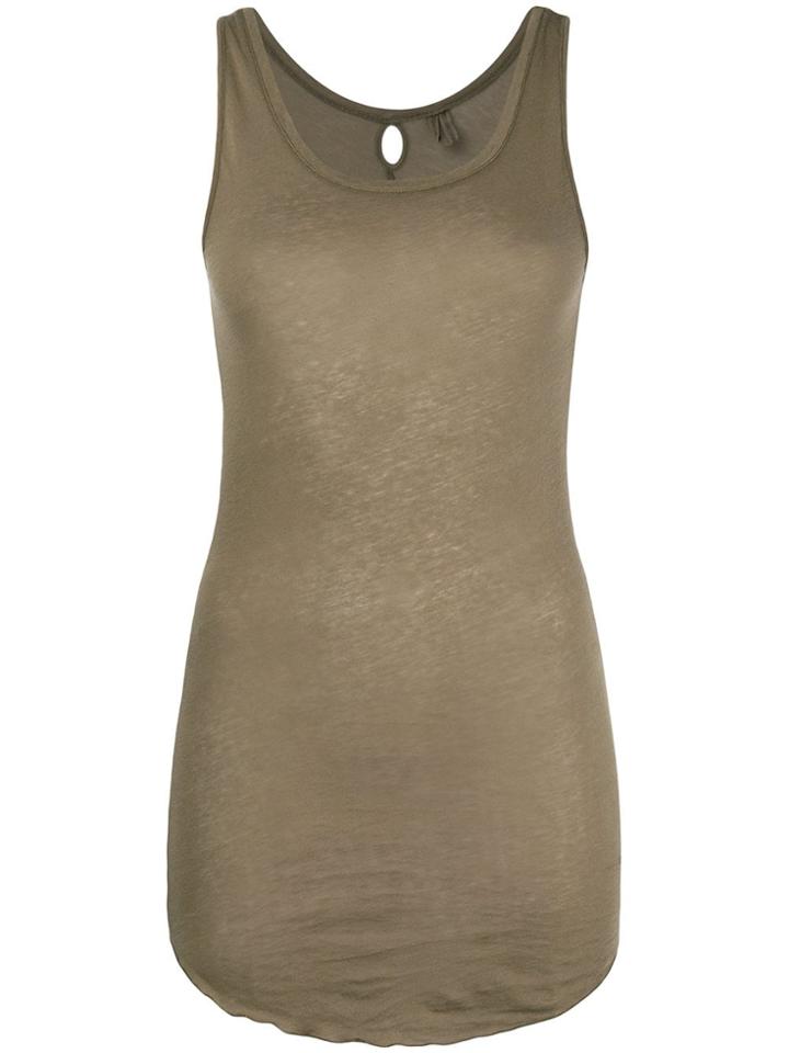 Humanoid Scoop Neck Tank Top - Green