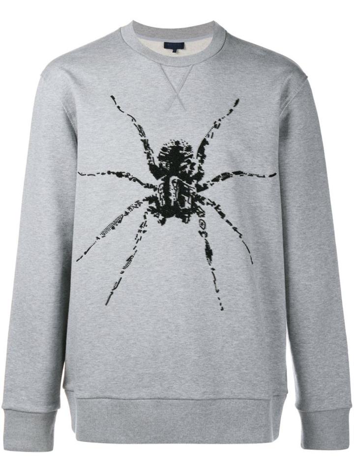 Lanvin Spider Sweatshirt, Men's, Size: Large, Grey, Cotton