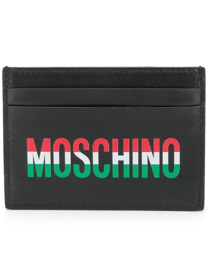 Moschino Classic Italian Logo Cardholder - Black