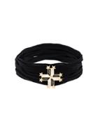 Saint Laurent Medal-inspired Cross Choker - Blue