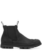 Officine Creative Pull Tab Ankle Boots - Black