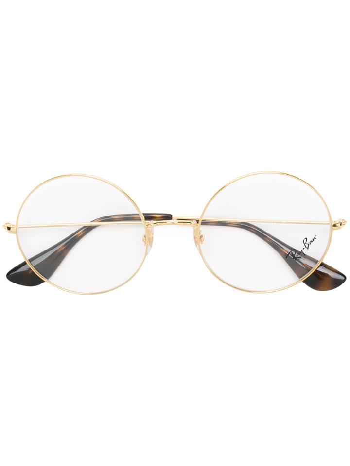 Ray-ban Round-frame Glasses - Metallic