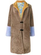 Saks Potts Long Shearling Coat, Women's, Size: 2, Brown, Sheep Skin/shearling/polyester