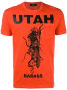 Dsquared2 Utah Mantis Pocket T-shirt, Men's, Size: Small, Red, Cotton