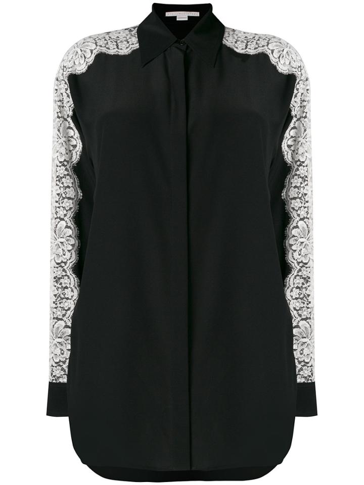 Stella Mccartney Lace-embroidered Shirt - Black