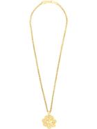Chanel Pre-owned Cc Logos Chain Pendant Necklace - Gold