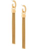 Saint Laurent Tassel Hoop Earrings - Gold