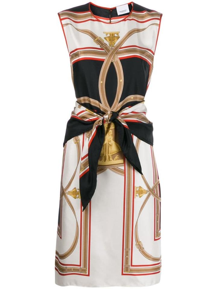 Burberry Archive Scarf Print Dress - Neutrals