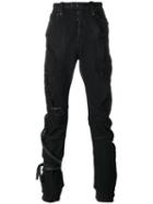 Unravel Project Distorted Skinny Jeans, Men's, Size: 30, Black, Cotton/spandex/elastane/polyester