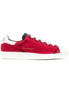Y-3 Contrast Panel Sneakers - Red
