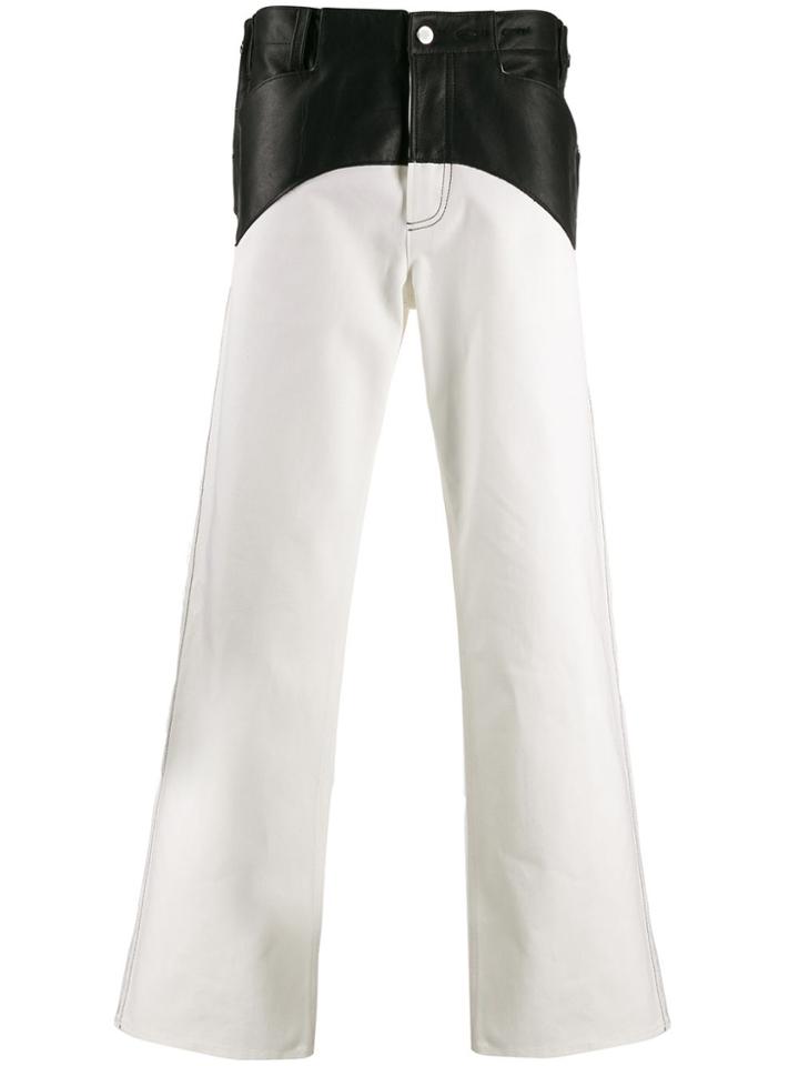 Magliano Panelled Wide-leg Jeans - White