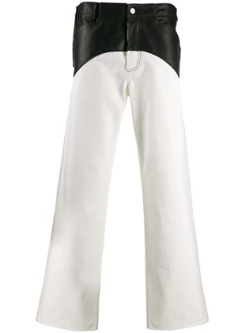 Magliano Panelled Wide-leg Jeans - White