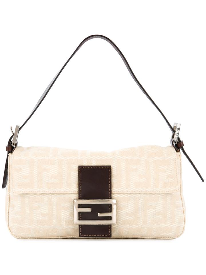 Fendi Vintage Zucca Pattern Mamma Bucket Bag - Nude & Neutrals