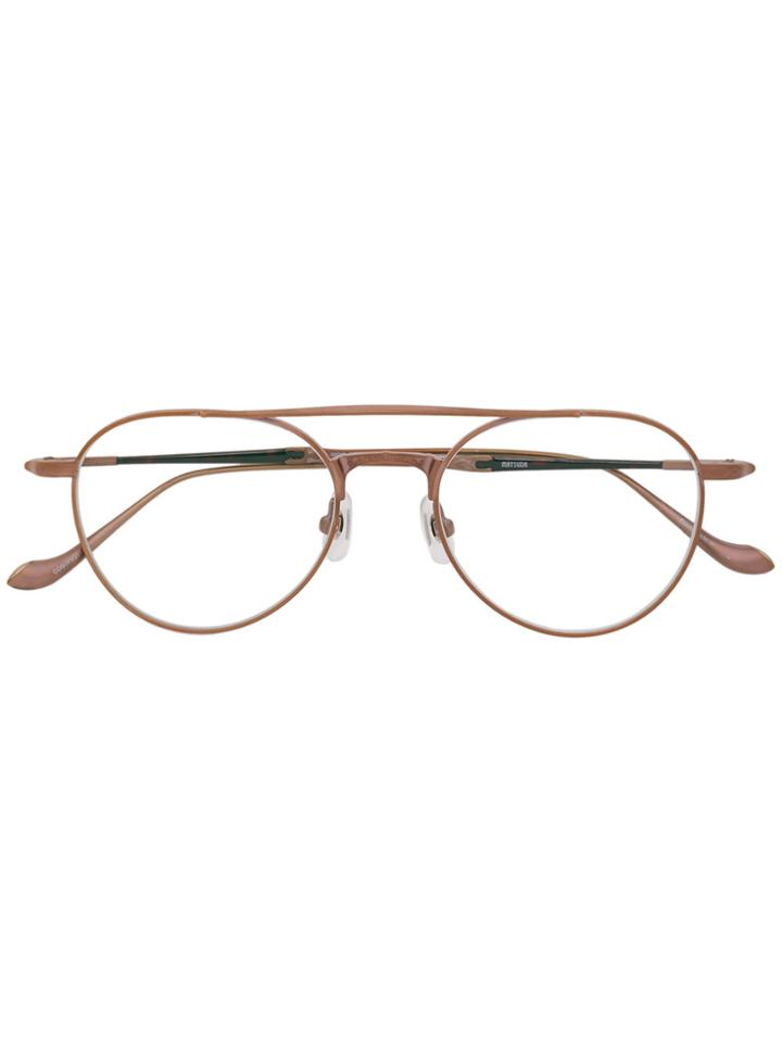 Matsuda Aviator Frame Glasses - Metallic