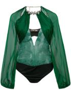 Roberto Cavalli Sheer Bodie - Green